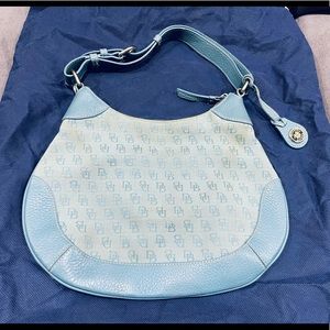 Dooney&Bourke Monogram Canvas&Leather Hobo Vintage